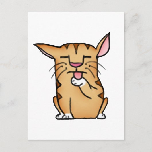 脂肪質猫 ポストカード (正面)