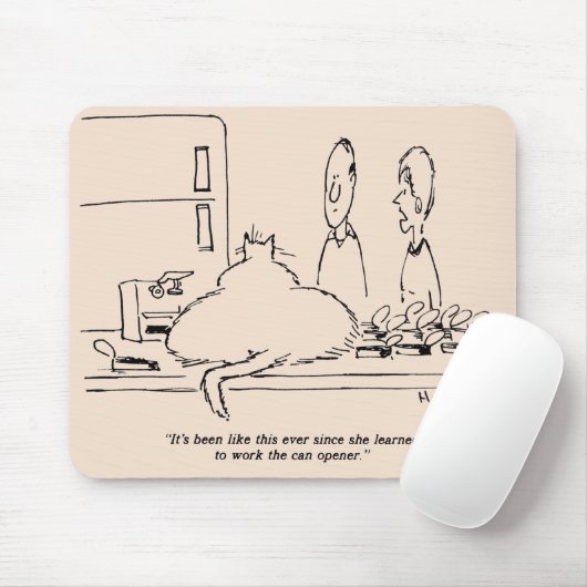 脂肪質猫 マウスパッド (マウス)