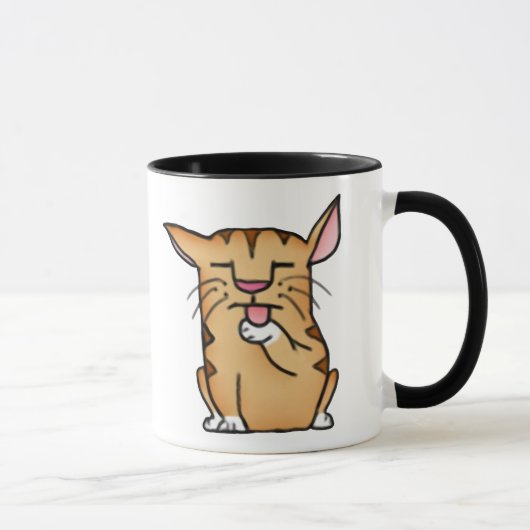 脂肪質猫 マグカップ (右)