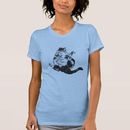 脂肪質猫 Tシャツ (正面)