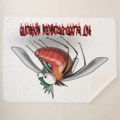 脂肪飲用の蚊 シェルパブランケット (正面(横))