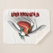 脂肪飲用の蚊 シェルパブランケット (正面(横))