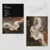 脅かされた白鳥 名刺 (正面/裏面)