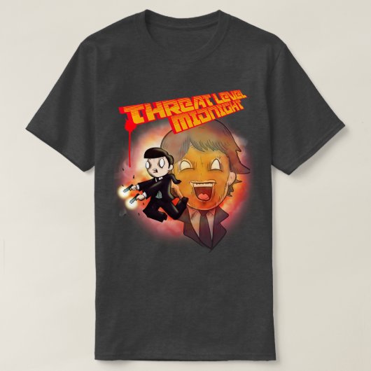 脅威レベル真夜中 Tシャツ (デザイン正面)