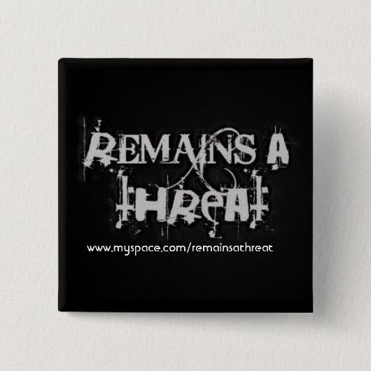 脅威Pinは残ります 缶バッジ (正面)