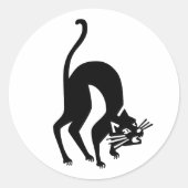 脅迫猫 ラウンドシール (正面)