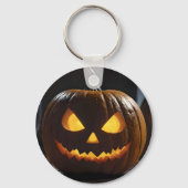 脅迫的なハロウィーンのカボチャ キーホルダー (裏面)