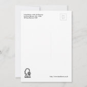 脅迫、インクスケッチフラットカード (裏面)