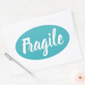 脆弱なトレンディーモダンミニマリスト事業 楕円形シール (封筒)