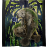 脆弱なバランスマネーテ  シャワーカーテン (正面)