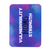 脆弱性が強度タイポグラフィ抽象芸術 マグネット (縦)