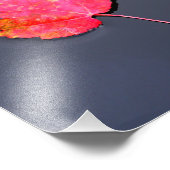 脇に赤い葉 フォトプリント            (角)