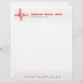 脈動ハートシグナル 心臓病学 レターヘッド (正面/裏面)