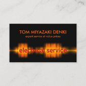 脈動電波稲妻 名刺 (正面)