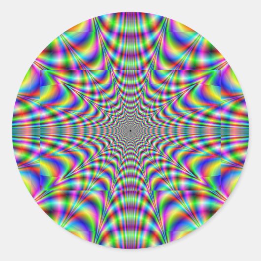 脈動 – 錯視 ラウンドシール (正面)