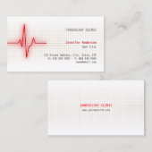 脈拍のハート信号の心臓学の名刺 名刺 (正面/裏面)