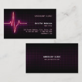 脈拍の心拍の心臓学の名刺 名刺 (正面/裏面)