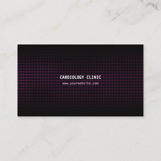 脈拍の心拍の心臓学の名刺 名刺 (裏面)