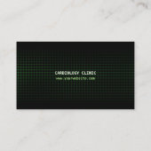 脈拍の心拍ECGの名刺 名刺 (裏面)