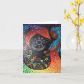 脈拍カードのための49のハート カード (黄色い花)