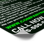 脈拍数デザイン、EMT、救急医療隊員広告ズ ポスター (角)