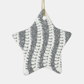 脊柱およびフェイクなグリッターの星のオーナメント セラミックオーナメント (右)
