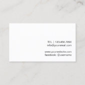 脊柱のカイロプラクターのカイロプラクティックのセラピスト 名刺 (裏面)