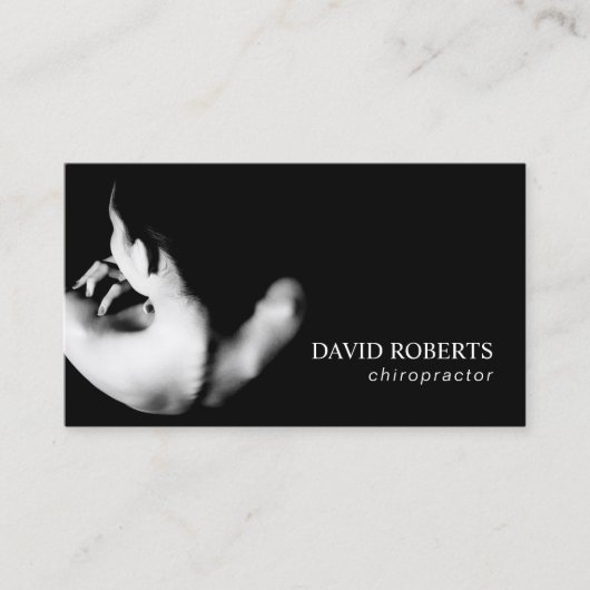 脊柱のカイロプラクターのカイロプラクティックのセラピスト 名刺 (正面)