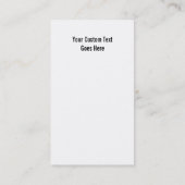 脊柱のロゴのカイロプラクターの医者名刺 名刺 (裏面)