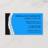 脊柱の切り出しのカイロプラクティックのアポイントメントカード 予約カード (正面)