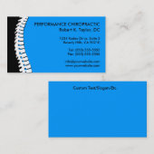 脊柱の切り出しのカイロプラクティックの名刺 名刺 (正面/裏面)
