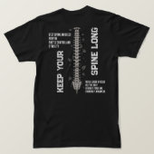 脊柱の安定性 解剖学 Tシャツ (デザイン裏面)