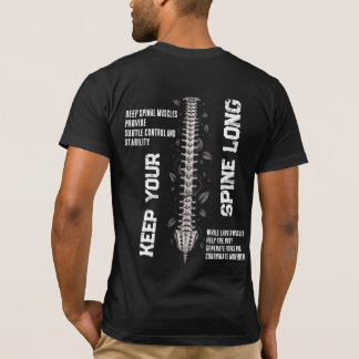 脊柱の安定性 解剖学 Tシャツ