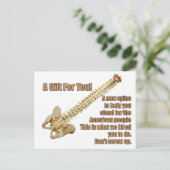 脊柱の郵便はがきを得て下さい ポストカード (スタンド正面)