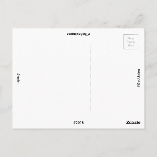 脊柱の郵便はがきを得て下さい ポストカード (裏面)