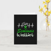 脊柱側弯戦士ハートビートグリーンテープラブ カード (黄色い花)