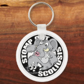 脊柱側弯症を食い止める キーホルダー (正面)