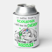 脊柱側弯認識度月型リボンギフト 缶クーラー (缶正面)