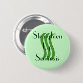 脊柱側彎症ボタンをまっすぐにして下さい 缶バッジ (正面&裏面)