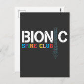 脊柱手術回復用スパイナルフュージョンギフト 背中 お見舞い ポストカード (正面/裏面)