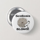 脊柱症吹認識度デザイン 缶バッジ (正面&裏面)