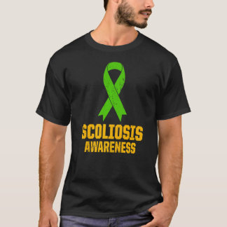 脊柱症認識度スクリオチック戦士サバイバー14 Tシャツ