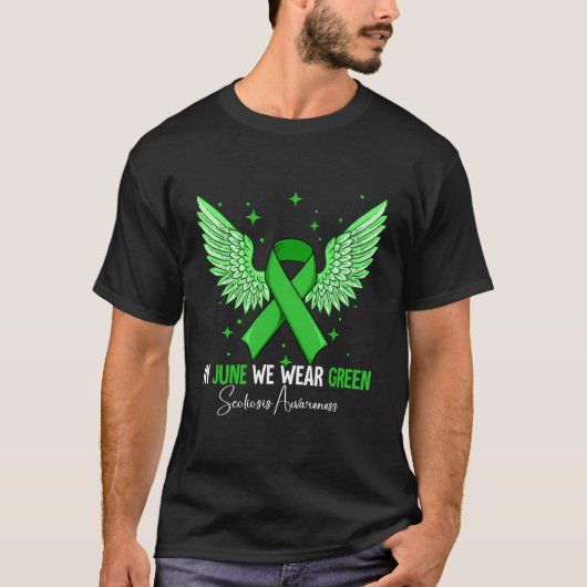 脊柱症認識度月 Tシャツ (正面)