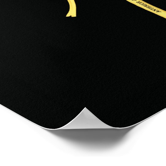 脊椎と脊髄神経のカイロプラクティック ポスター (角)