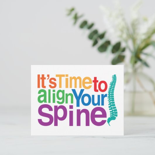 脊椎の再アクティブ化呼び出しの位置を合わせます ポストカード (スタンド正面)