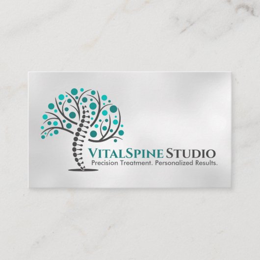 脊椎の木 – 脊椎健康 名刺 (正面)
