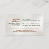 脊椎の木 – 脊椎健康 名刺 (裏面)