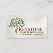 脊椎の木 – 脊椎健康 名刺 (正面)