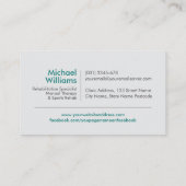 脊椎の木 – 脊椎健康 名刺 (裏面)