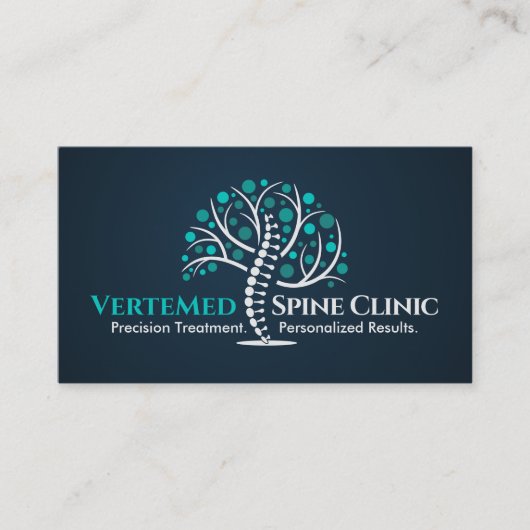 脊椎の木 – 脊椎健康 名刺 (正面)